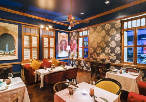 Interior of Namsah Bottling Trust, a restaurant in Bangkok