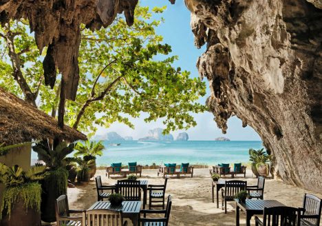 Cave Grotto restaurant at the Rayavadee Krabi