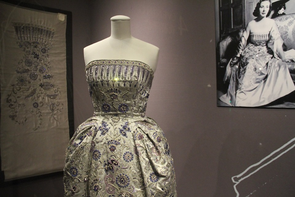 A gown worn by Queen Sirikit, displayed at Queen Sirikit's Museum of Textiles in Bangkok, Thailand