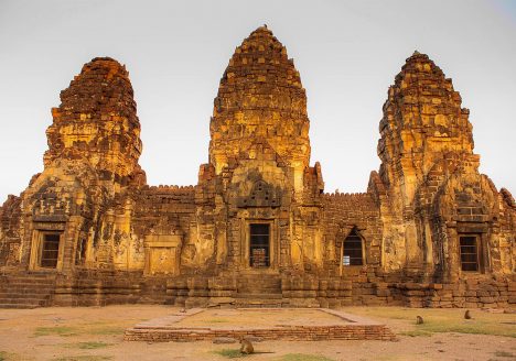 Phra Prang Sam Yot, Lopburi, Thailand.