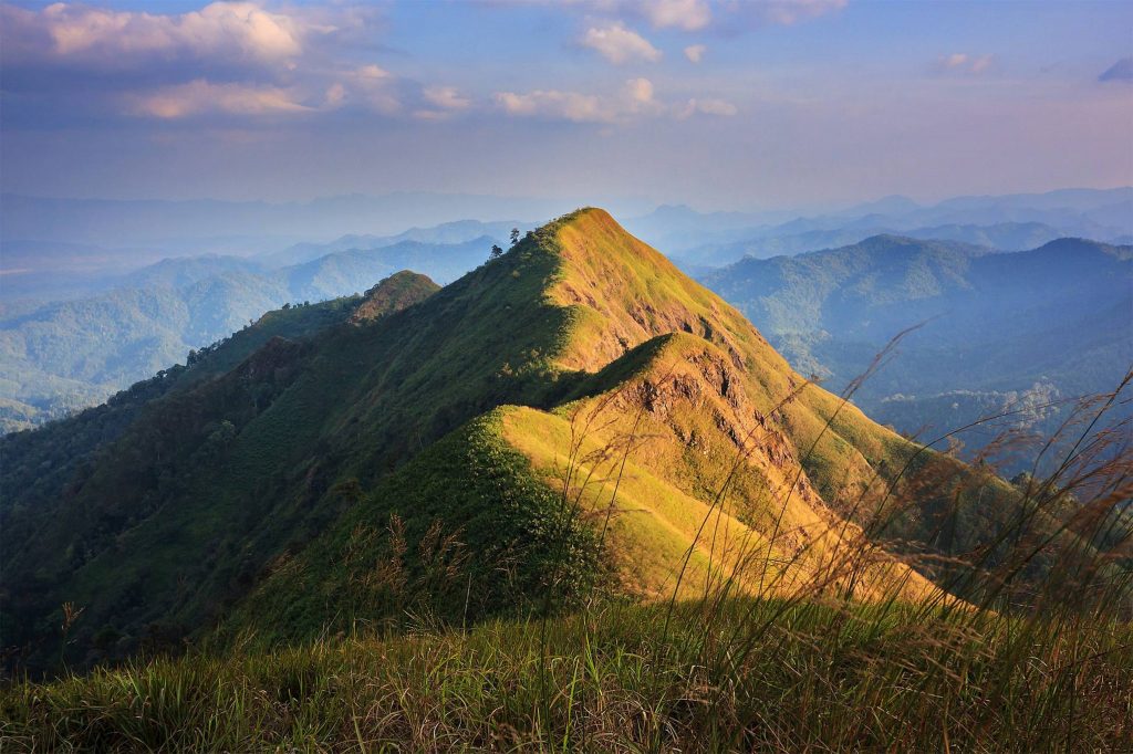 The highest point of Thong Pha Phum National Park, Kanchanaburi Province, Thailand