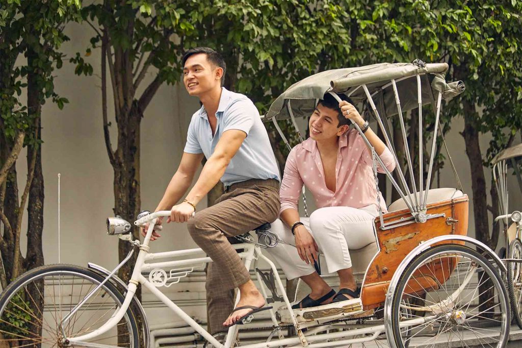 Gay couple in Chiang Mai, Thailand