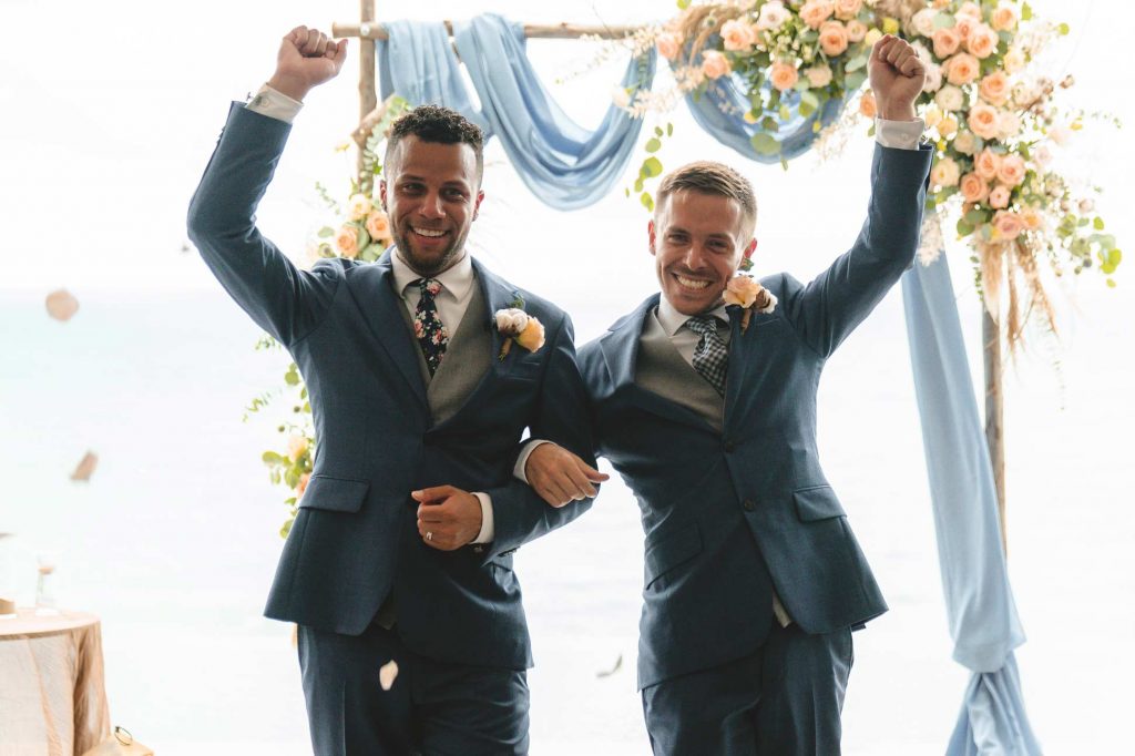 Chase and Allen say yes in a romantic ceremony in Phuket