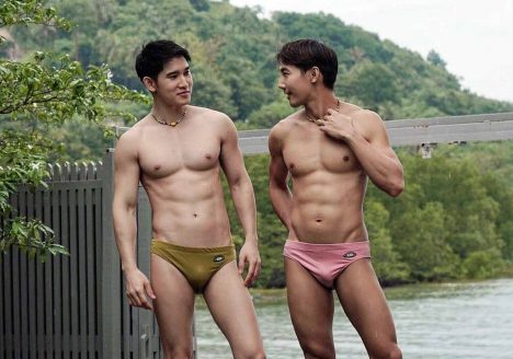 A same-sex couple at a Thai resort, LGBTQ+ Thai influencers on Instagram, Thailand