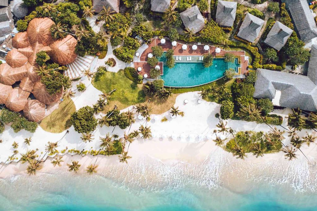Beachside pool at SAii Phi Phi Island Village, Koh Phi Phi, Thailand